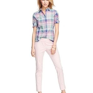 Brooks Brothers petite tailored fit cotton madras